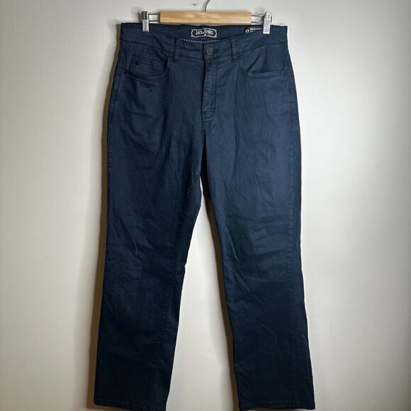Jack of Spades High Roller Men’s Chino Pants Blue Sz 34x30 Straight Leg - Picture 1 of 12